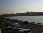 Along the bank of the Danube River