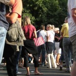Lots of American flags